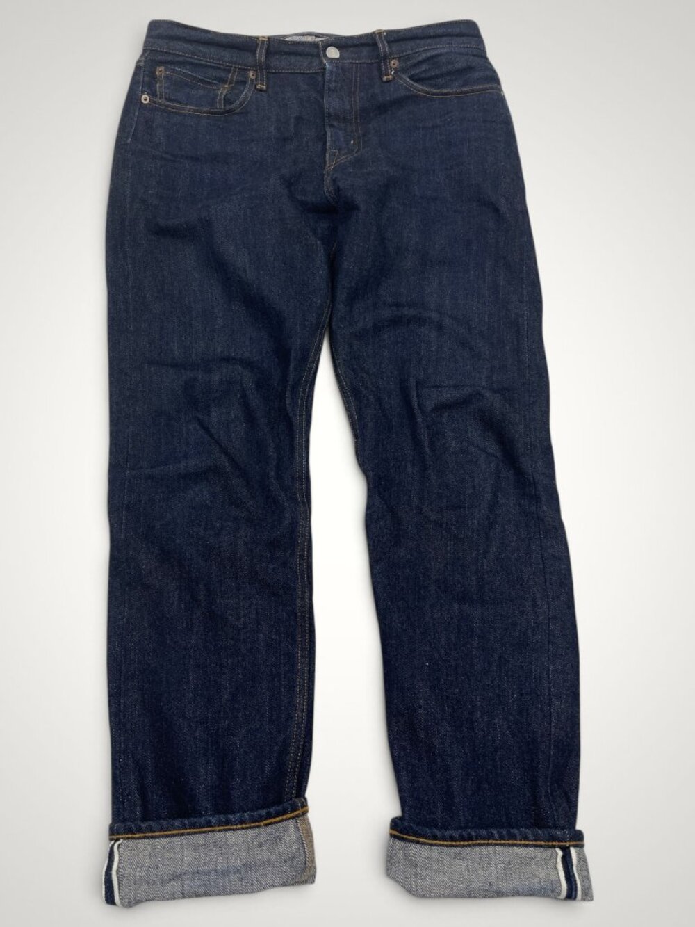 ORDINARY FITS Japanese Selvedge Denim Indigo Straight Jeans Men's 30 Fits 32x30